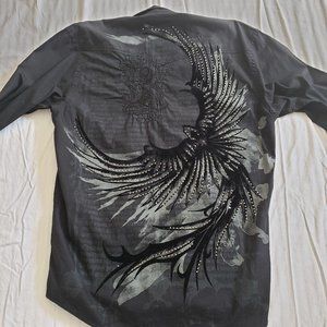 Men's Black Graphic Shirt